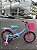 BICILETA ARO (16) FEMININA LOVE TIFFANY COR AZUL/ROSA FREIO V-BRAKE SEM MARCHA COM CESTINHA UNITOYS - Imagem 2