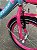 BICILETA ARO (16) FEMININA LOVE TIFFANY COR AZUL/ROSA FREIO V-BRAKE SEM MARCHA COM CESTINHA UNITOYS - Imagem 7
