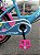 BICILETA ARO (16) FEMININA LOVE TIFFANY COR AZUL/ROSA FREIO V-BRAKE SEM MARCHA COM CESTINHA UNITOYS - Imagem 4