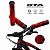 PAR DE MANOPLA PUNHO BIKE BMX FREERIDE GTA VERMELHO 165MM - Imagem 1