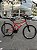 BICICLETA MTB ARO (26) CALOI ANDES KIT 21 VELOCIDADES FREIO V-BRAKE COR VERMELHO/AMARELO - Imagem 1