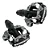 PEDAL SHIMANO MTB CLIP PD-M520 ALUMINIO PRETO COM TACOS - Imagem 3