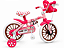 BICICLETA ARO (12) FEMININA SALMAO/OLIVA S/MARCHA FREIO V-BRAKE NATHOR PETS - Imagem 1