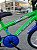 BICICLETA ARO (16) MASCULINA COR VERDE KAWASAKI/AZUL S/MARCHA MARCA MILANO GROW UP - Imagem 5