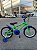 BICICLETA ARO (16) MASCULINA COR VERDE KAWASAKI/AZUL S/MARCHA MARCA MILANO GROW UP - Imagem 2