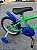 BICICLETA ARO (16) MASCULINA COR VERDE KAWASAKI/AZUL S/MARCHA MARCA MILANO GROW UP - Imagem 4