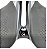 BANCO SELIM ELLEVEN 2 MOLAS BEACH URBAN VACUUM C/ GEL VAZADO 262MM X 240MM PRETO CINZA - Imagem 2
