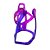 SUPORTE CARAMANHOLA GARRAFA SQUEEZE ELLEVEN BICOLOR SAÍDA FRONTAL PRETO ROXO - Imagem 2