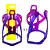 SUPORTE CARAMANHOLA GARRAFA SQUEEZE ELLEVEN BICOLOR SAÍDA FRONTAL PRETO ROXO - Imagem 1