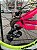BICICLETA MTB FREERIDE ARO (26) VIKINGX TUFF-25 KIT 7 VELOCIDADES FREIO A DISCO HIDRÁULICO TRASEIRO COR ROSA/VERDE/BRANC - Imagem 2