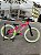 BICICLETA MTB FREERIDE ARO (26) VIKINGX TUFF-25 KIT 7 VELOCIDADES FREIO A DISCO HIDRÁULICO TRASEIRO COR ROSA/VERDE/BRANC - Imagem 1