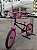 BICICLETA ARO (20) MASCULINA COR PRETO/ROSA PINK S/MARCHA FREIO V-BRAKE MARCA VELOOH CROSS - Imagem 8