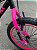 BICICLETA ARO (20) MASCULINA COR PRETO/ROSA PINK S/MARCHA FREIO V-BRAKE MARCA VELOOH CROSS - Imagem 6