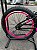 BICICLETA ARO (20) MASCULINA COR PRETO/ROSA PINK S/MARCHA FREIO V-BRAKE MARCA VELOOH CROSS - Imagem 3