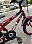 BICICLETA ARO (16) MASCULINA COR VERMELHA/PRETO S/MARCHA FREIO V-BRAKE MARCA MONARK BMX - Imagem 4