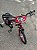 BICICLETA ARO (16) MASCULINA COR VERMELHA/PRETO S/MARCHA FREIO V-BRAKE MARCA MONARK BMX - Imagem 6