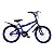 BICICLETA ARO (20) MASCULINA COR AZUL/PRETO S/MARCHA FREIO V-BRAKE MARCA MONARK BMX - Imagem 8