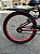 BICICLETA ARO (20) MASCULINA COR VERMELHA/PRETO S/MARCHA FREIO V-BRAKE MARCA MONARK BMX - Imagem 3