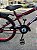 BICICLETA ARO (20) MASCULINA COR VERMELHA/PRETO S/MARCHA FREIO V-BRAKE MARCA MONARK BMX - Imagem 4