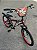 BICICLETA ARO (20) MASCULINA COR VERMELHA/PRETO S/MARCHA FREIO V-BRAKE MARCA MONARK BMX - Imagem 7