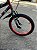 BICICLETA ARO (20) MASCULINA COR VERMELHA/PRETO S/MARCHA FREIO V-BRAKE MARCA MONARK BMX - Imagem 6
