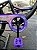 BICICLETA ARO (20) FEMININA CALOI CECI S/ MARCHA FREIO V-BRAKE COM CESTA COR PRETO/ROXO - Imagem 4