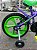 BICILETA ARO (16) FEMININA COR ROXO/VERDE FREIO V-BRAKE SEM MARCHA HOUSTON PIX - Imagem 3