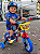 BICICLETA ARO (12) MASCULINA AMARELA/AZUL S/MARCHA FREIO V-BRAKE NATHOR PATRULHA CANINA - Imagem 1