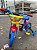 BICICLETA ARO (12) MASCULINA AMARELA/AZUL S/MARCHA FREIO V-BRAKE NATHOR PATRULHA CANINA - Imagem 8