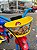 BICICLETA ARO (12) MASCULINA AMARELA/AZUL S/MARCHA FREIO V-BRAKE NATHOR PATRULHA CANINA - Imagem 4