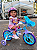 BICICLETA ARO (12) FEMININA AZUL/ROSA S/MARCHA FREIO V-BRAKE NATHOR FROZEN - Imagem 1