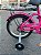 BICICLETA ARO (16) FEMININA MONARK BRISA FREIOS V-BRAKE COR ROSA/BRANCO (USADA) - Imagem 3