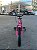 BICICLETA ARO (16) FEMININA MONARK BRISA FREIOS V-BRAKE COR ROSA/BRANCO (USADA) - Imagem 8