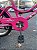 BICICLETA ARO (16) FEMININA MONARK BRISA FREIOS V-BRAKE COR ROSA/BRANCO (USADA) - Imagem 5
