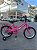 BICICLETA ARO (16) FEMININA MONARK BRISA FREIOS V-BRAKE COR ROSA/BRANCO (USADA) - Imagem 2