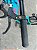 BICICLETA MTB ARO (29) ABSOLUTE HERA 7 VELOCIDADES FREIO A DISCO MECÂNICO TAMANHO 15 (P) COR AZUL/VERDE AQUA - Imagem 8
