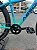 BICICLETA MTB ARO (29) ABSOLUTE HERA 7 VELOCIDADES FREIO A DISCO MECÂNICO TAMANHO 15 (P) COR AZUL/VERDE AQUA - Imagem 3