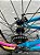 BICICLETA MTB FREERIDE ARO (26) VIKINGX TUFF-25 CAMBIO 7 VELOCIDADES (1x7) FREIO DISC MECÂNICO COR AZUL/ROSA/AMARELO - Imagem 2