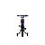 BICICLETA INFANTIL ARO 16 MASCULINA MOTO CROSS AZUL COM RODINHAS UNITOYS - Imagem 5