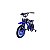 BICICLETA INFANTIL ARO 16 MASCULINA MOTO CROSS AZUL COM RODINHAS UNITOYS - Imagem 1