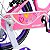 BICICLETA INFANTIL ARO 16 FEMININA LOVE ROSA COM CESTINHA E RODINHAS UNITOYS - Imagem 3