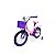 BICICLETA INFANTIL ARO 16 FEMININA LOVE ROSA COM CESTINHA E RODINHAS UNITOYS - Imagem 1