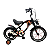 BICICLETA INFANTIL ARO 16 MASCULINA FIRE CHOPPER PRETA COM RODINHAS UNITOYS - Imagem 1
