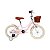 BICICLETA INFANTIL ARO 16 FEMININA RETRÔ ROSA-CLARO COM CESTA E RODINHAS UNITOYS - Imagem 1