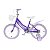 BICICLETA INFANTIL ARO 16 FEMININA UNICÓRNIO COM GLITTER LILÁS, CESTINHA E RODINHAS UNITOYS - Imagem 2