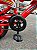 BICICLETA INFANTIL ARO 16 MASCULINA MOTO CROSS VERMELHA COM RODINHAS UNITOYS - Imagem 5