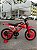 BICICLETA INFANTIL ARO 16 MASCULINA MOTO CROSS VERMELHA COM RODINHAS UNITOYS - Imagem 2