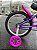 BICICLETA ARO 16 FEMININA COR LILAS/PINK S/MARCHA MARCA MILANO GROW UP - Imagem 8