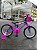 BICICLETA ARO 16 FEMININA COR LILAS/PINK S/MARCHA MARCA MILANO GROW UP - Imagem 3