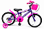 BICICLETA ARO 16 FEMININA COR LILAS/PINK S/MARCHA MARCA MILANO GROW UP - Imagem 1